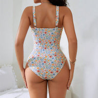 Women's Slimming One-Piece Swimsuit with Personalized Waist Cinching and Tummy Control