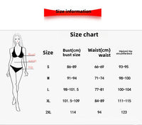 Women's Ruffled Bandeau Two-Piece Swimsuit Bikini Sexy Bikini