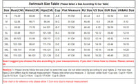 Women's Bikini Swimsuit Beach Separated Swimwear Sexy Three Piece Bikini