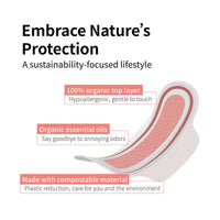 Pure Care Organic Herbal Infused Pads - Heavy Long
