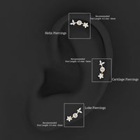 Nature Inspired Freshwater Pearl and Diamond Crawler Earring