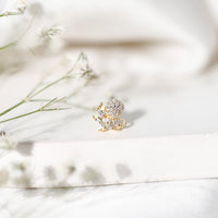 Moissanite Octopus Earring for Cartilage Piercing