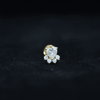 Heart Shape Moissanite Paw Cartilage Earring