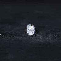 Certified Moissanite Teardrop Helix Earring for Women