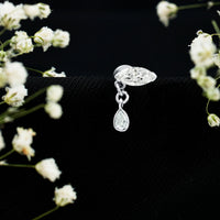 Marquise Moissanite Dangle Cartilage Earring
