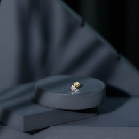 Round Cut Natural Diamond Flower Nose Stud For Women