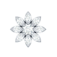 Flower Diamond Nose Ring Stud for Women