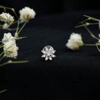 Flower Diamond Nose Ring Stud for Women