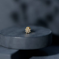 Flower Diamond Nose Ring Stud for Women