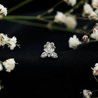 Simple Diamond Flower Nose Stud for Women