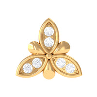 Simple Diamond Flower Nose Stud for Women