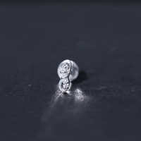Real Diamond Infinity Tragus Earring for Women
