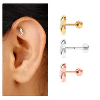 Real Diamond Infinity Tragus Earring for Women