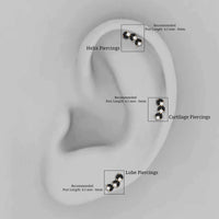 Marquise Black Onyx and Diamond Leaf Ear Crawler Earring