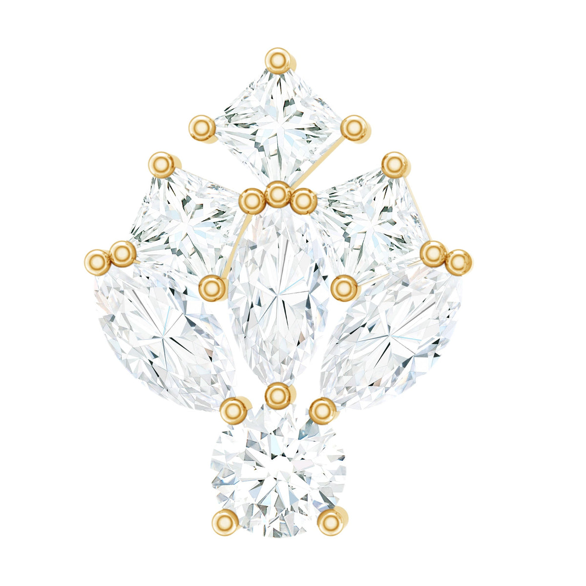 Real Diamond Designer Earring for Cartilage Piercing
