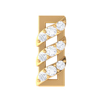 Minimalist Diamond Bar Earring for Tragus Piercing