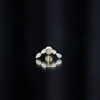 Certified Moissanite Curved Helix Earring for Her