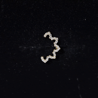 Certified Moissanite Designer Earring for Cartilage Piercing