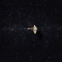 Dainty Diamond Beaded Conch Earring