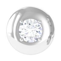 Solitaire Moissanite Circle Cartilage Earring