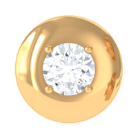 Solitaire Moissanite Circle Cartilage Earring