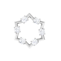 Genuine Diamond Star Earring for Cartilage Piercing