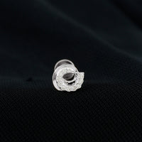 Moissanite Swirl Earring for Second Hole Piercing