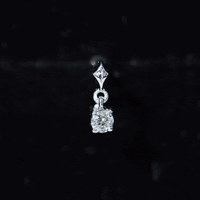 Diamond Dangling Earring for Helix Piercing