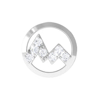 Genuine Diamond Unique Circle Earring for Cartilage Piercing