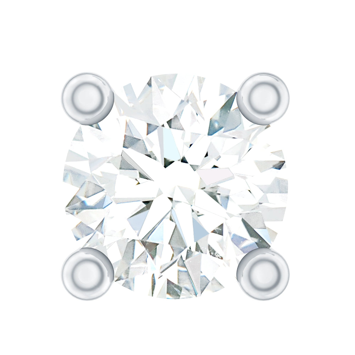 Dainty Moissanite Solitaire Conch Earring