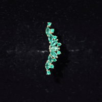 Natural Marquise Emerald Crawler Cartilage Earring