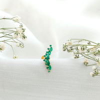 Natural Marquise Emerald Crawler Cartilage Earring