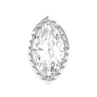 Marquise Diamond Solitaire Earring for Tragus Piercing