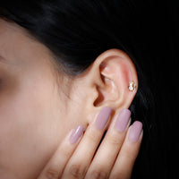 Heart Diamond Angel Earring for Helix Piercing