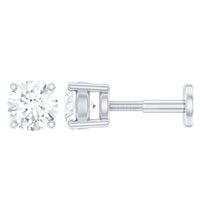 Minimalist Diamond Solitaire Earring for Tragus Piercing