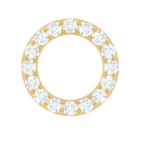 Brilliant Cut Diamond Circle Earring for Helix Piercing