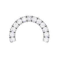 Certified Diamond Half Circle Earring for Piercing