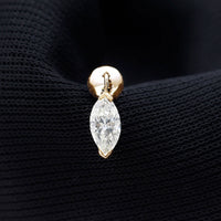 Marquise Diamond Cartilage Dangle Earring