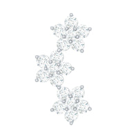 Helix Flower Crawler Earring with Diamond
