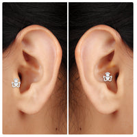 Heart Diamond Angel Earring for Helix Piercing