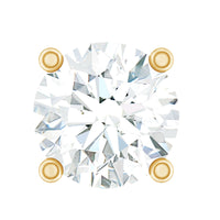 Minimalist Diamond Solitaire Earring for Tragus Piercing