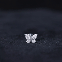 Certified Diamond Butterfly Cartilage Earring
