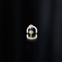 Certified Diamond Half Circle Earring for Piercing