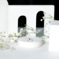 Certified Diamond Half Circle Earring for Piercing