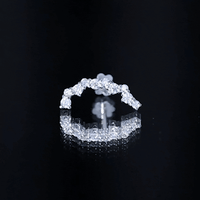 Certified Diamond Curved Crawler Earring for Women