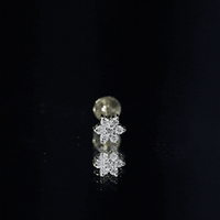 Simple Diamond Flower Cartilage Earring