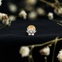 Simple Diamond Flower Cartilage Earring