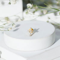 Minimalist Diamond Cross Cartilage Earring