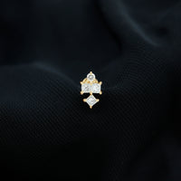 Princess Cut Diamond Helix Piercing Earring for Women