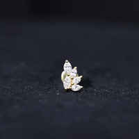 Nature Inspired Marquise Diamond Cluster Earring for Helix